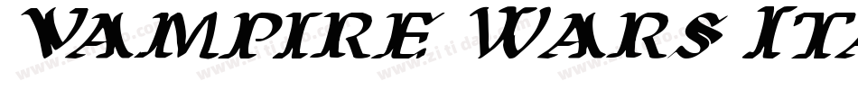Vampire Wars Italic字体转换